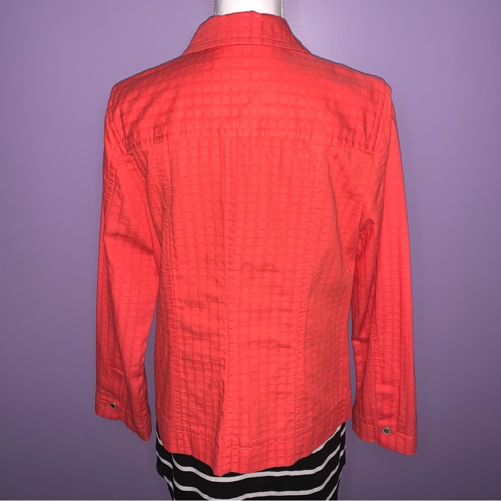 Vintage Coldwater Creek Orange Textured Jacket - Picture 10 of 13